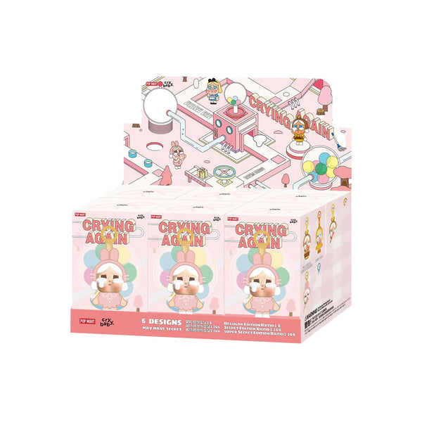 POP MART CRYBABY Crying Again Series Vinyl Plush Pendant (Set of 6 Blind Boxes)