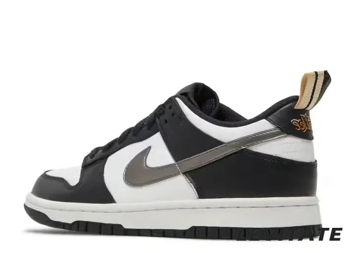 Nike Dunk Low 'Black White Metallic' GS
