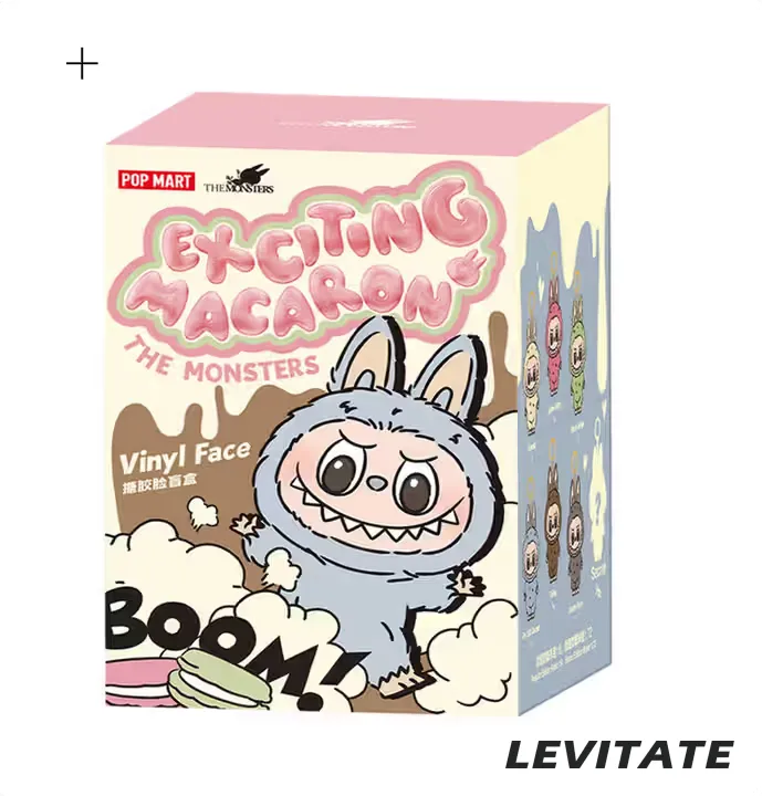 POP MART The Monsters LABUBU Exciting Macaron Series Vinyl Plush Pendant Face Sealed Case (Single Blind Box) (2023)