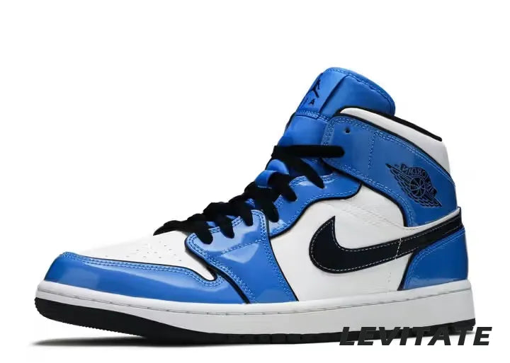 Nike Air Jordan 1 Mid 'Signal Blue' Mens