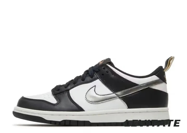 Nike Dunk Low 'Black White Metallic' GS