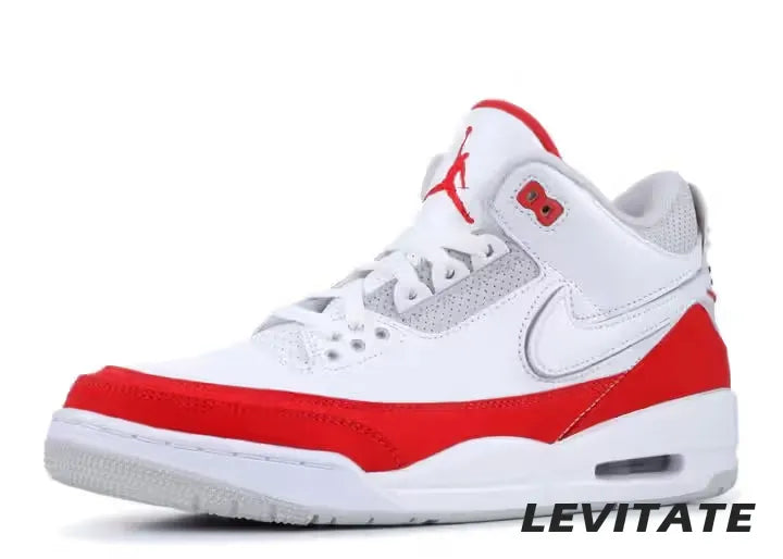 Nike Air Jordan 3 Retro 'Tinker White University Red' Mens