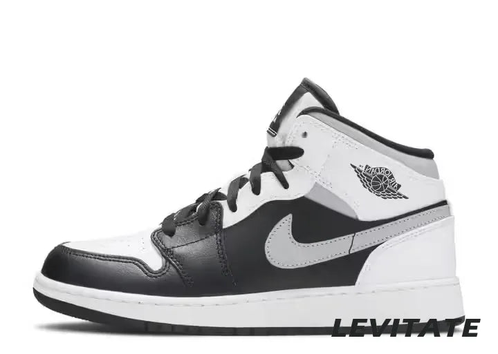 Nike Air Jordan 1 Mid White Shadow GS