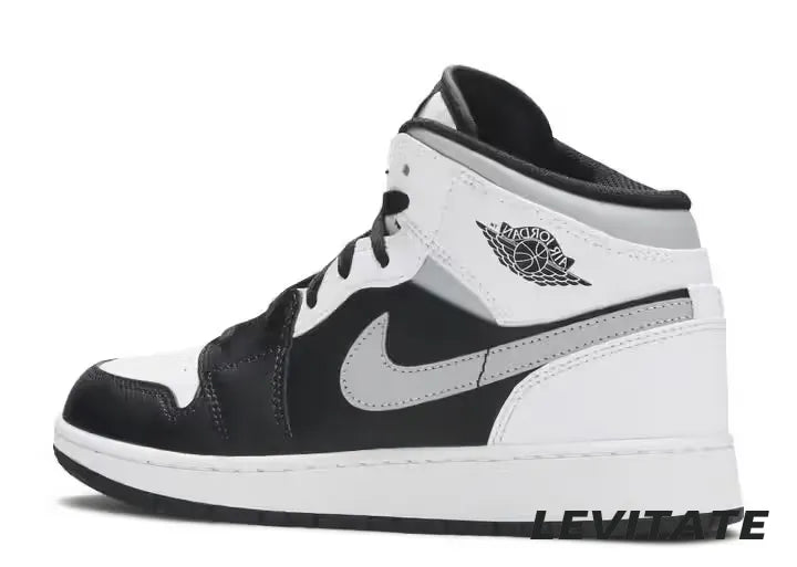 Nike Air Jordan 1 Mid White Shadow GS