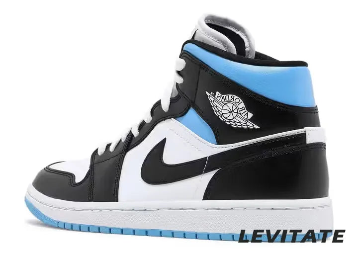 Nike Air Jordan 1 Mid 'University Black White' Womans