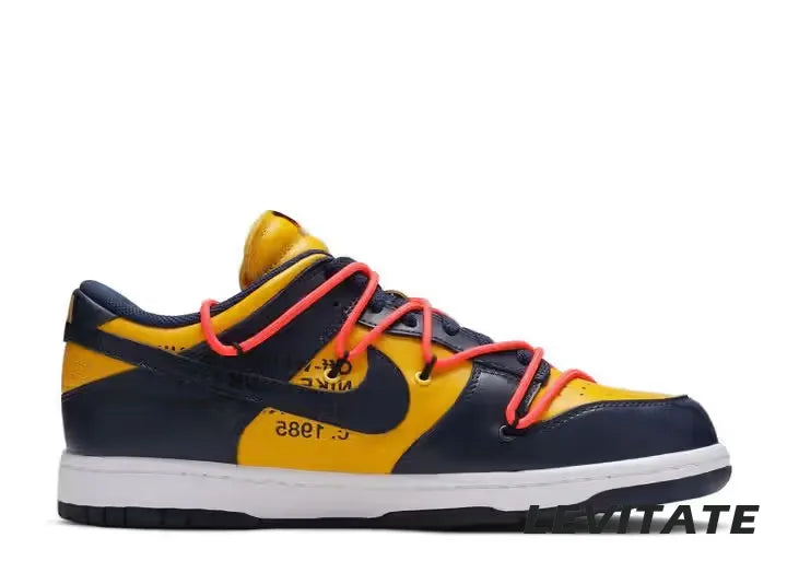 Nike Dunk Low Off-White ‘University Gold Midnight Navy’ Mens