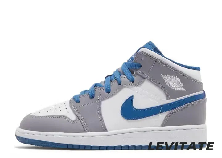 Nike Air Jordan 1 Mid 'True Blue' GS