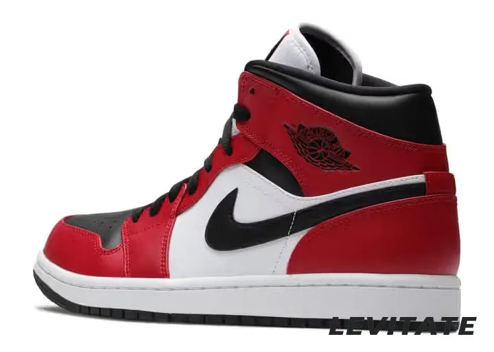 Nike Air Jordan 1 Mid Chicago 'Black Toe' Mens