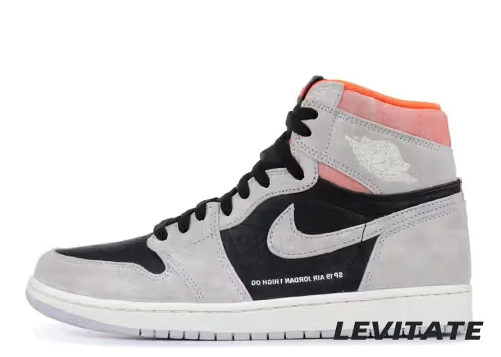 Nike Air Jordan 1 Retro High 'Neutral Grey Hyper Crimson' Mens