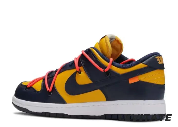 Nike Dunk Low Off-White ‘University Gold Midnight Navy’ Mens