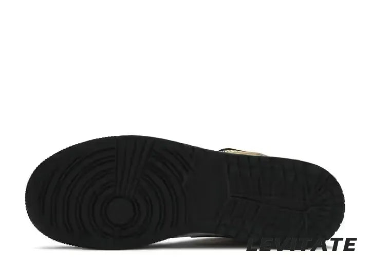 Nike Air Jordan 1 Mid "Metallic Gold Black White" GS