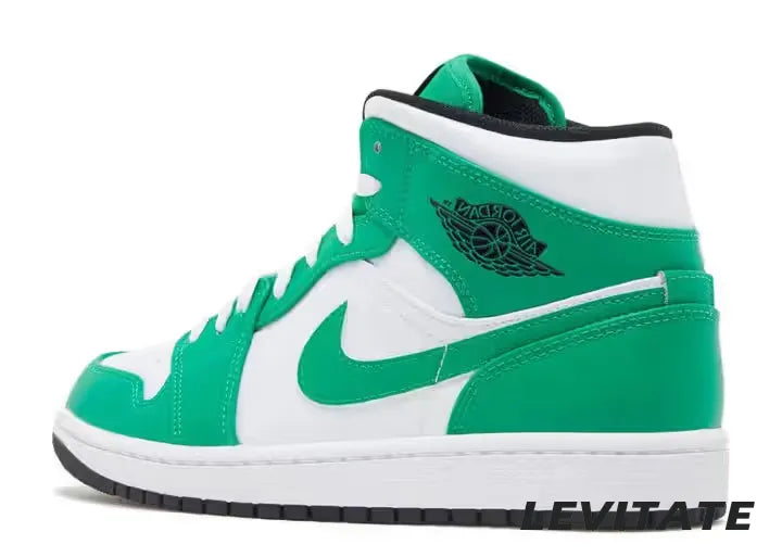 Nike Air Jordan 1 Mid 'Lucky Green' Mens
