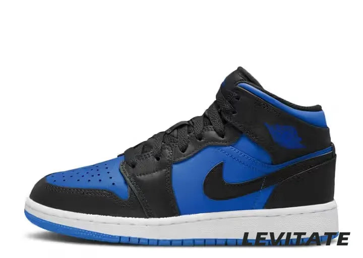 NikeJordan 1 Mid 'Black Royal Blue' GS