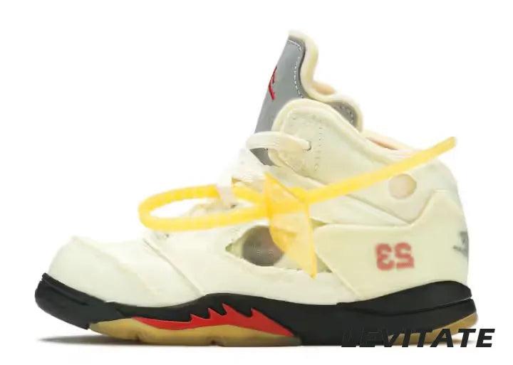 Nike Air Jordan 5 Retro x OFF-WHITE 'Sail' TD