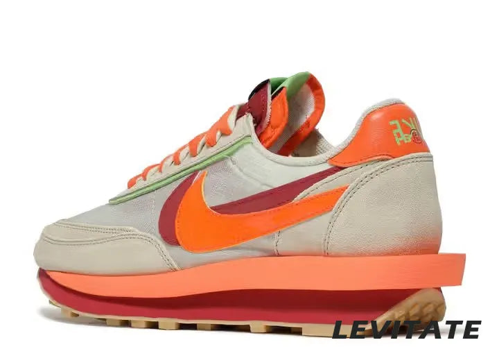 Nike LD Waffle sacai CLOT Kiss of Death Net Orange Blaze