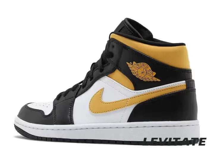 Nike Air Jordan 1 Mid "White Pollen Black" Mens