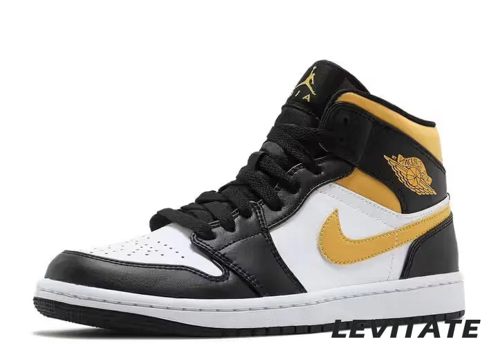 Nike Air Jordan 1 Mid "White Pollen Black" Mens