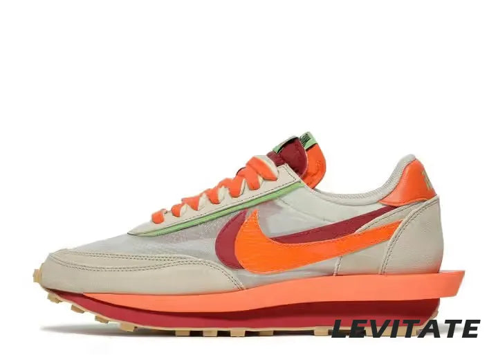 Nike LD Waffle sacai CLOT Kiss of Death Net Orange Blaze