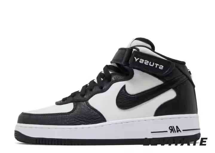 Stussy X Air Force 1 Mid 'Black White'