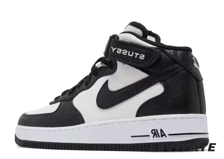 Stussy X Air Force 1 Mid 'Black White'